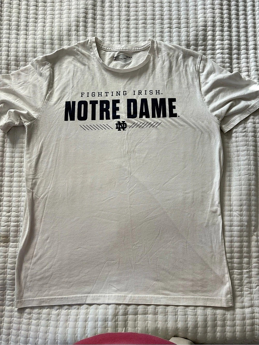 Under Armour Notre Dame Short Sleeve Tee Size Large